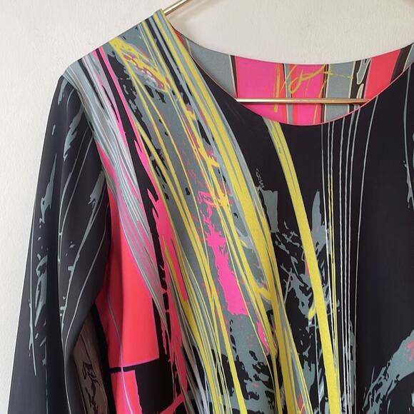 Volt Design Graphic Wearable Art Knit Sheath Dress No. 308 Kin Dress M - Picture 6 of 9